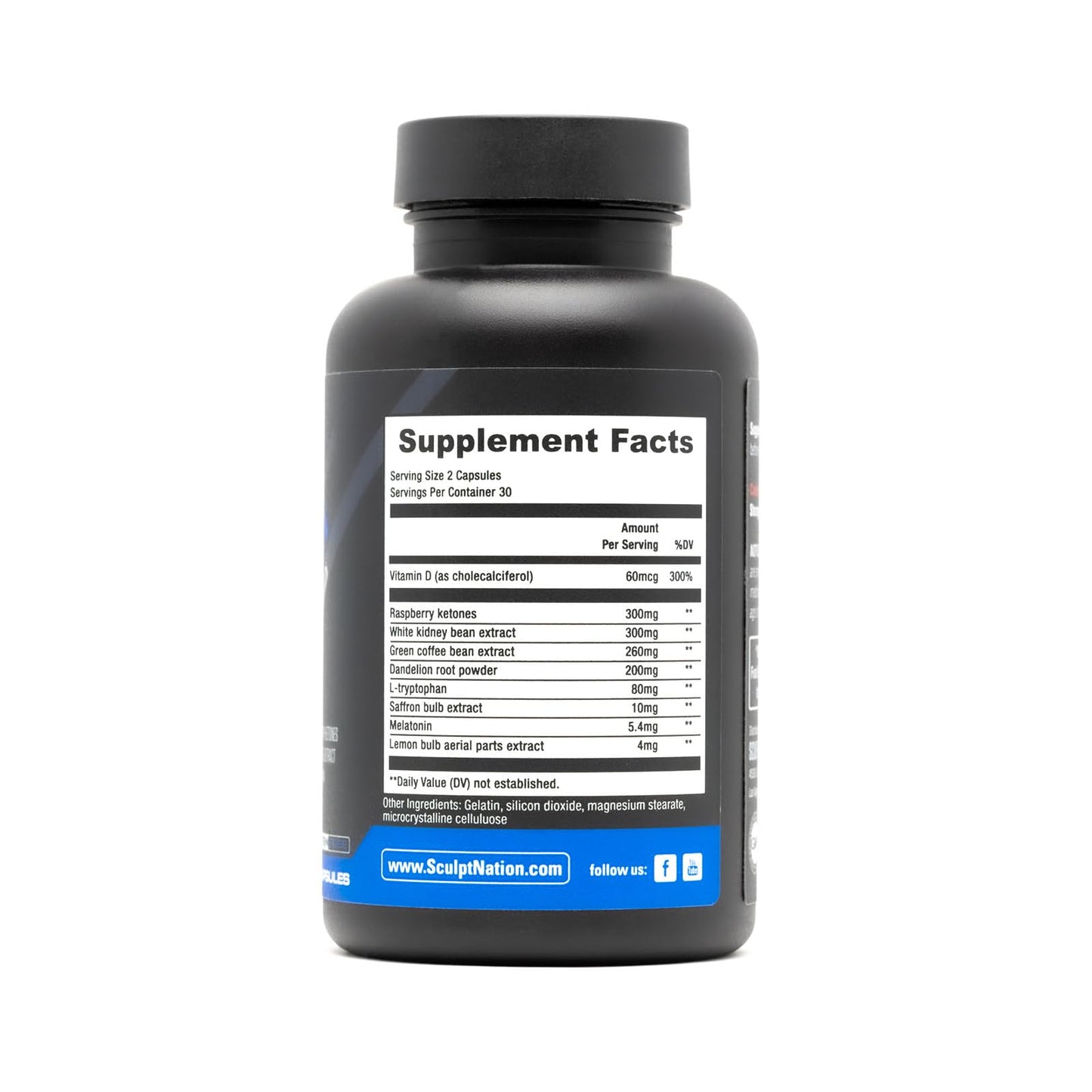 Sculpt Nation by V Shred Burn Thermogenic Fat Burner for Men & Women - Daytime Fat Burner Metabolism Booster - Premium Capsimax Cayenne Pepper, Chromax, Patented Ingredients - 60 Natural Veggie Pills