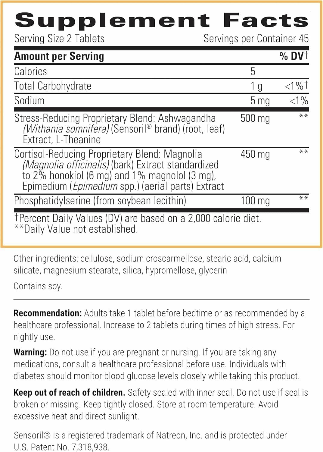 Integrative Therapeutics Cortisol Manager - Adrenal Health Support Supplement for Healthy Stress Response* - Vegan, Dairy-Free & Gluten-Free - 90 Capsules (45 Servings)